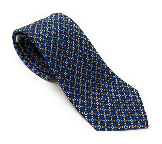 Blue Mosaic Tile Tie - Wilmok