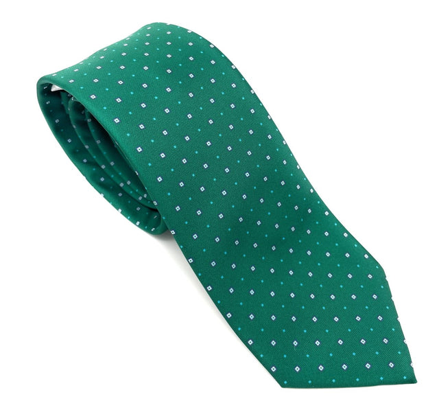 Emerald Green Micro Dot Tie - Wilmok