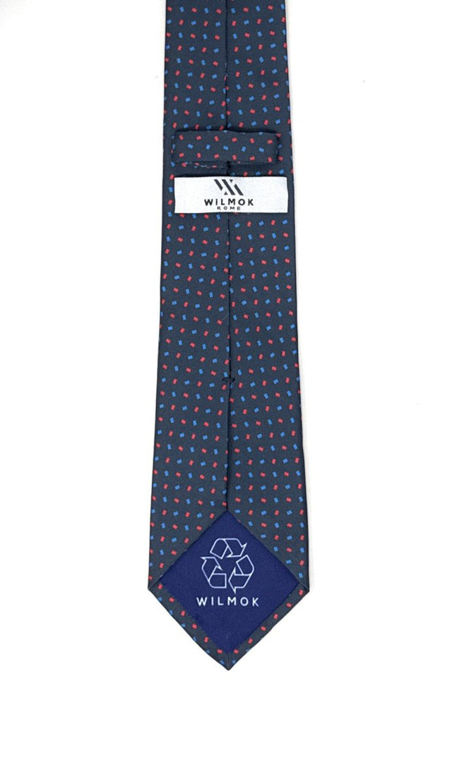 Navy Micro Dash Tie - Wilmok