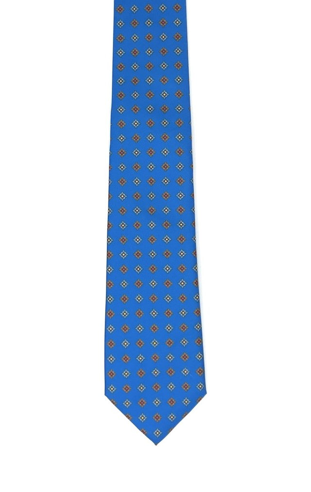 Sustainable Blue Diamond Tile Tie - Wilmok