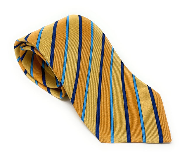 7 Fold Silk Tie - Regimental Yellow - Wilmok
