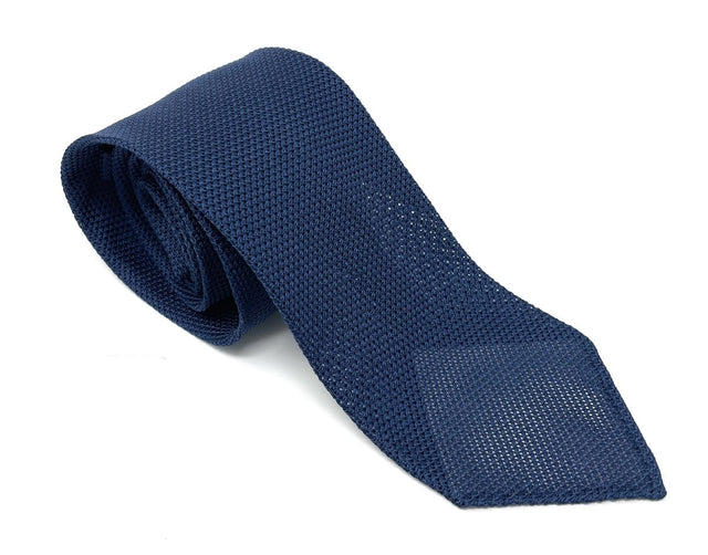 Blue Grenadine Silk Tie - Wilmok