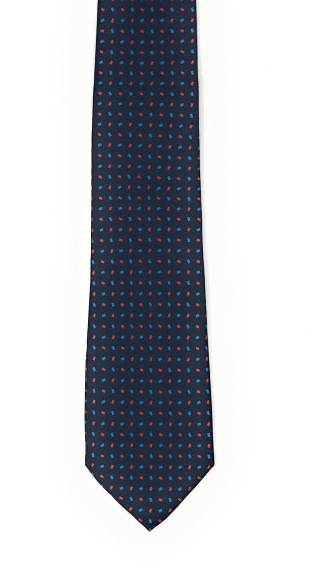 Navy Micro Dash Tie - Wilmok
