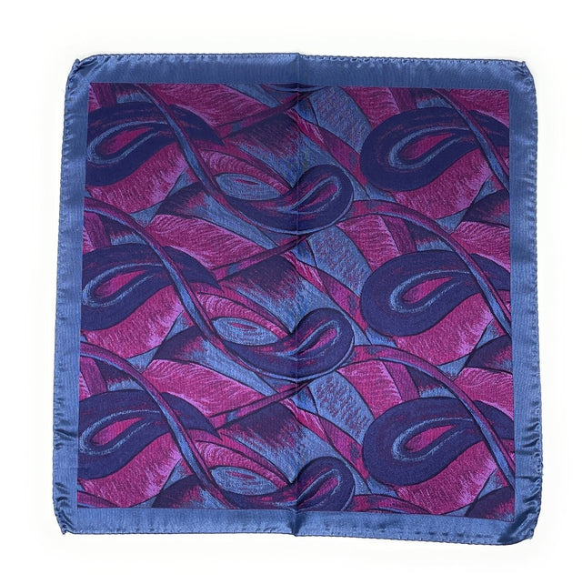 Pocket Square Purple and Magenta Paisley - Wilmok