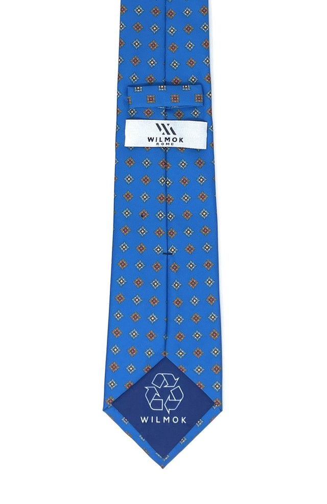 Sustainable Blue Diamond Tile Tie - Wilmok