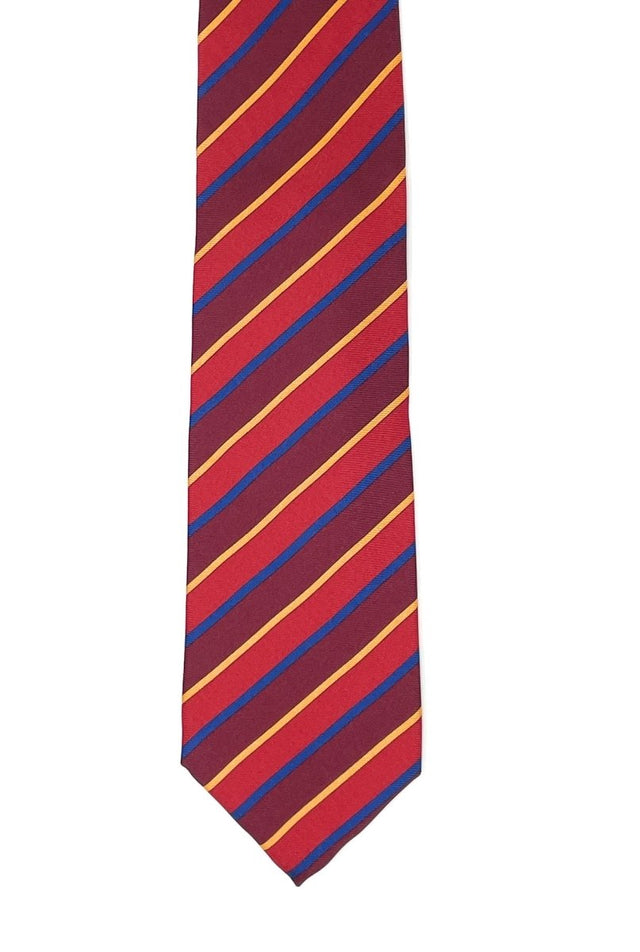 7 Fold Silk Tie - Regimental Red - Wilmok