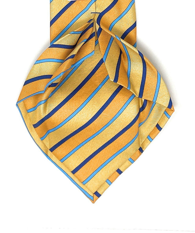 7 Fold Silk Tie - Regimental Yellow - Wilmok