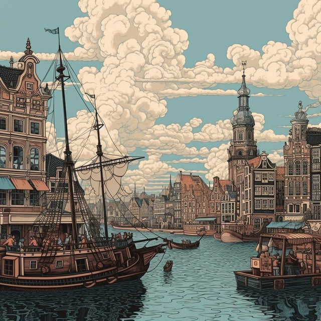 Amsterdam - Pocket Square - Wilmok