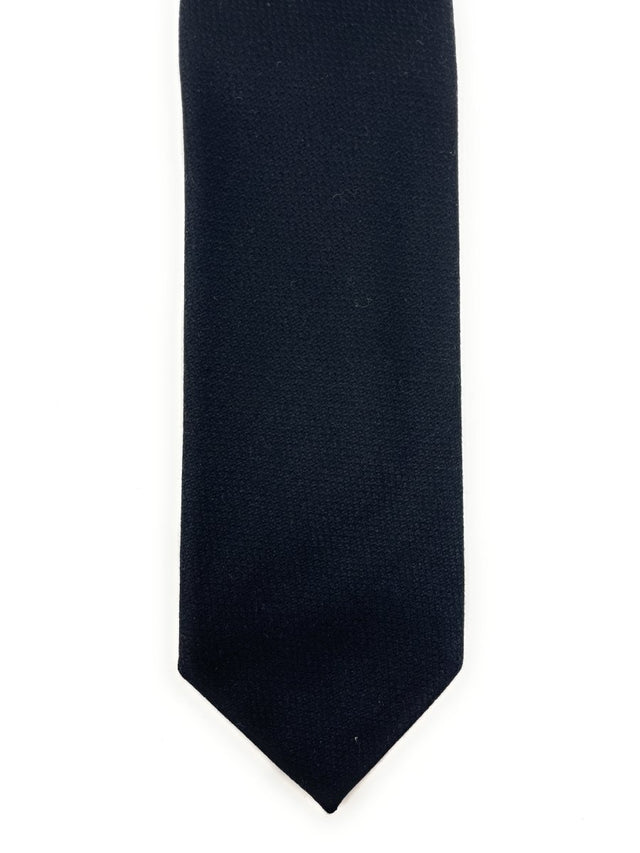 Black Cashmere & Wool Tie - Wilmok