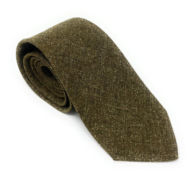 Green Donegal Cashmere Tie - Wilmok