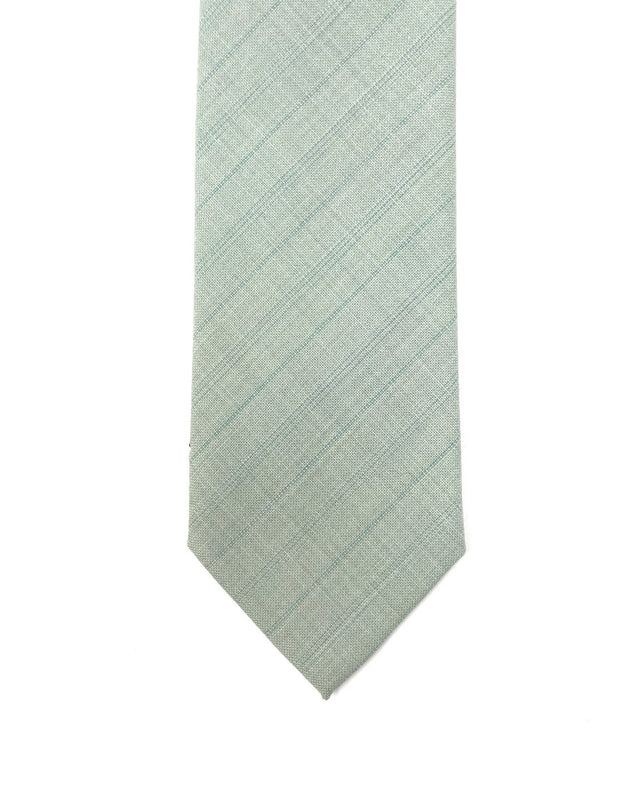 Green Striped Wool Tie - Wilmok