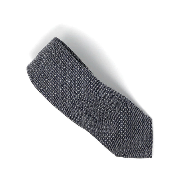 Italian Grey Polka Dot Wool Tie - Wilmok