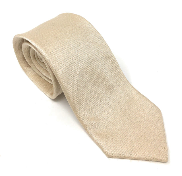 Italian Handmade Cream Wool Tie - Wilmok