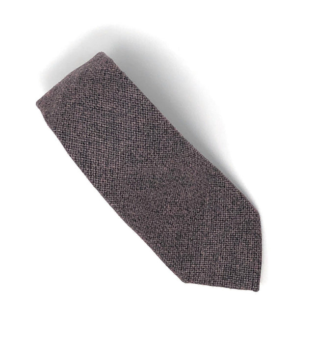 Italian Light Brown Handmade Wool Tie - Wilmok