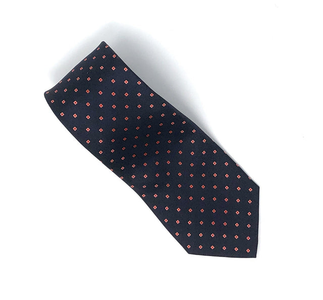 Italian Printed Micro Cube Silk Tie - Wilmok