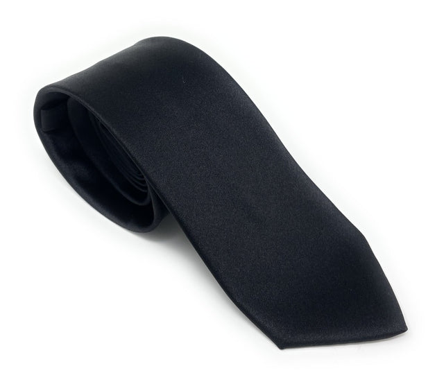 Jacquard Black Wedding Silk Tie - Wilmok