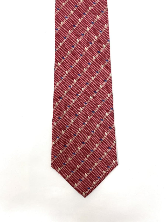 Jacquard Red Christmas Silk Tie - Wilmok