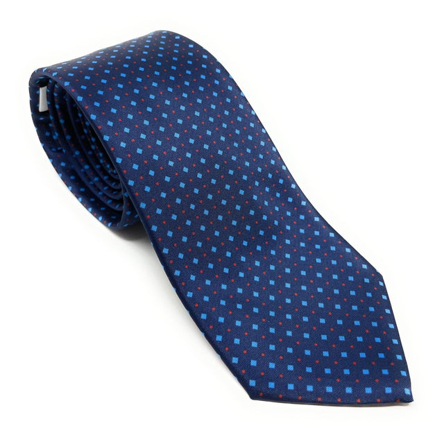 Recycled Plastic Micro Diamonds Blue Tie - Wilmok