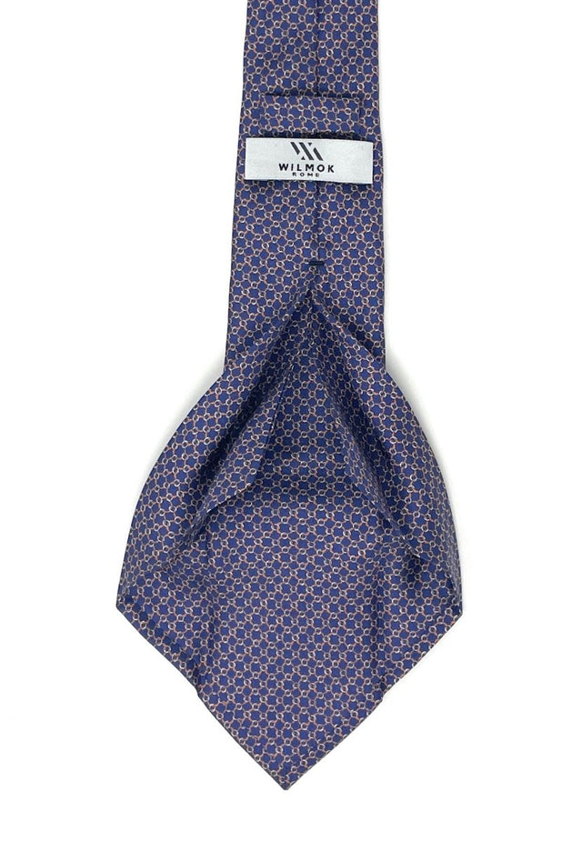 Seven Fold Silk - Chain Link Pattern Tie - Wilmok